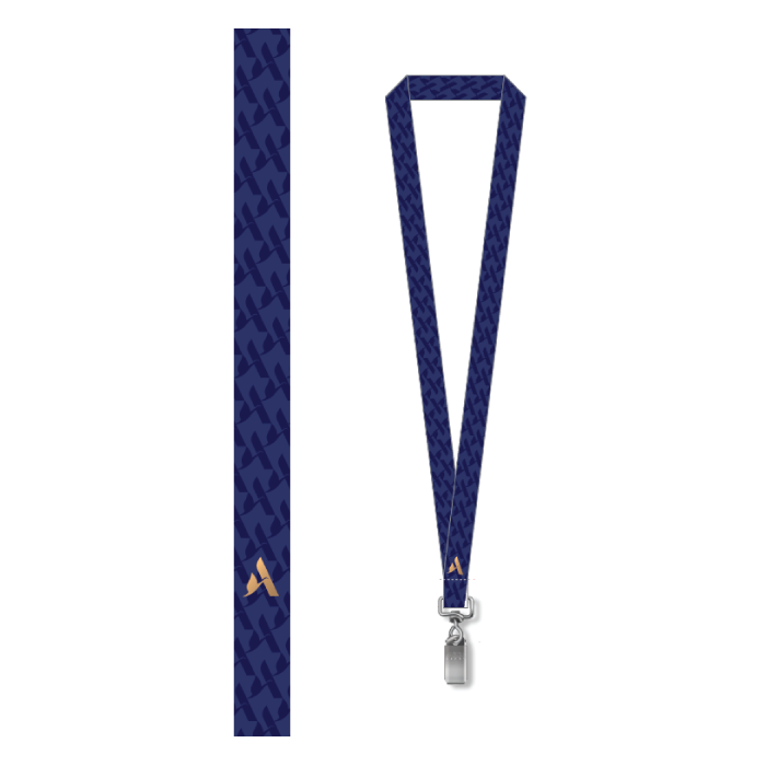 Lanyard with Bulldog Clip - 3/4"